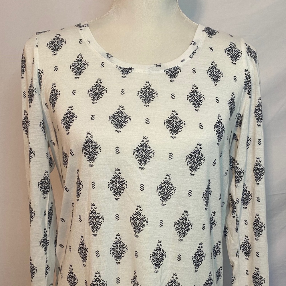 🍎🍎New! Faded Glory Patterned Long Sleeve Shirt